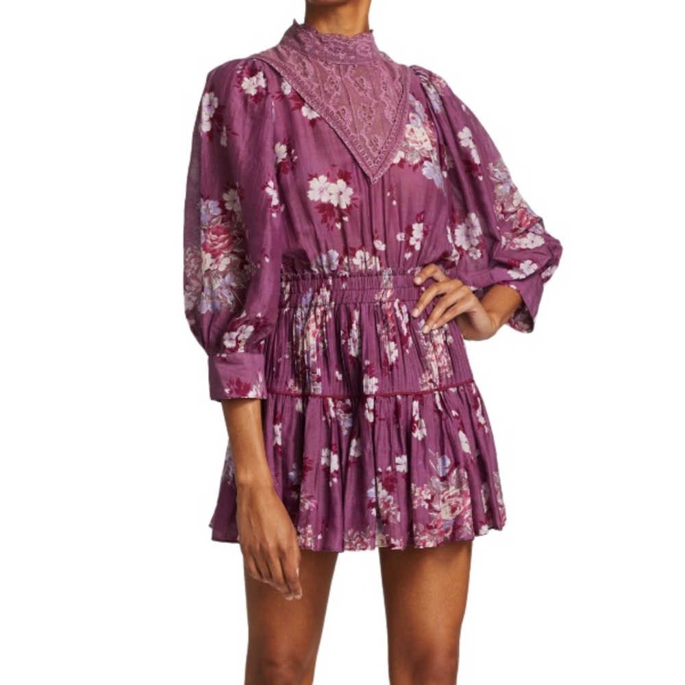 Loveshackfancy Viola Floral Mini Dress